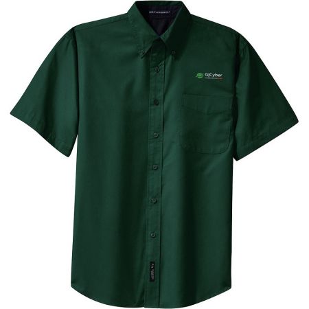 20-S508, Small, Dark Green, Left Chest, GCyber.